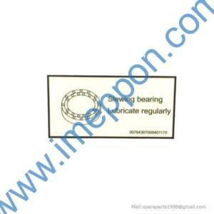 00764307000401170 Rotary bearing -add grease regularly for ZOOMLION parts