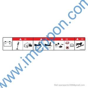 00771007010402010 Right tray label for ZOOMLION parts
